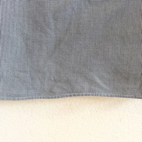 J.Crew Mens Slim Fit Micro Gingham Button Down Shirt Navy Blue White Medium M - Picture 11 of 11